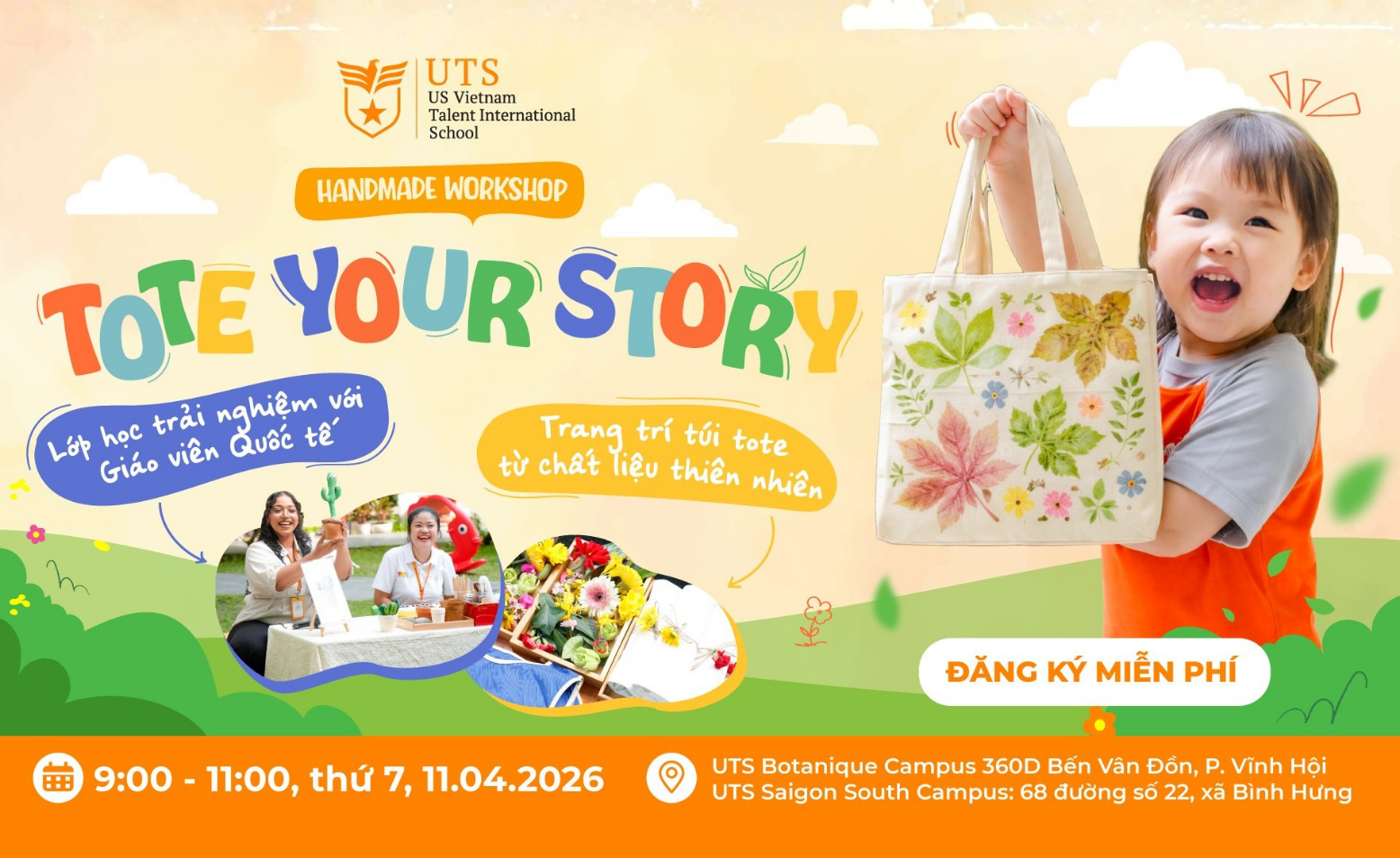 Tote your story | Để thiên nhiên kể con nghe những câu chuyện thú vị qua chiếc túi nhỏ